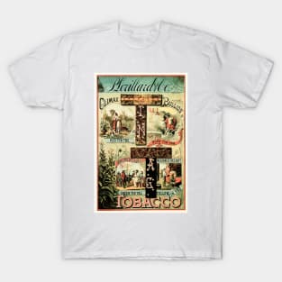 American TIN TAG CLIMAX BULLION TOBACCO Vintage Cigarettes Poster T-Shirt